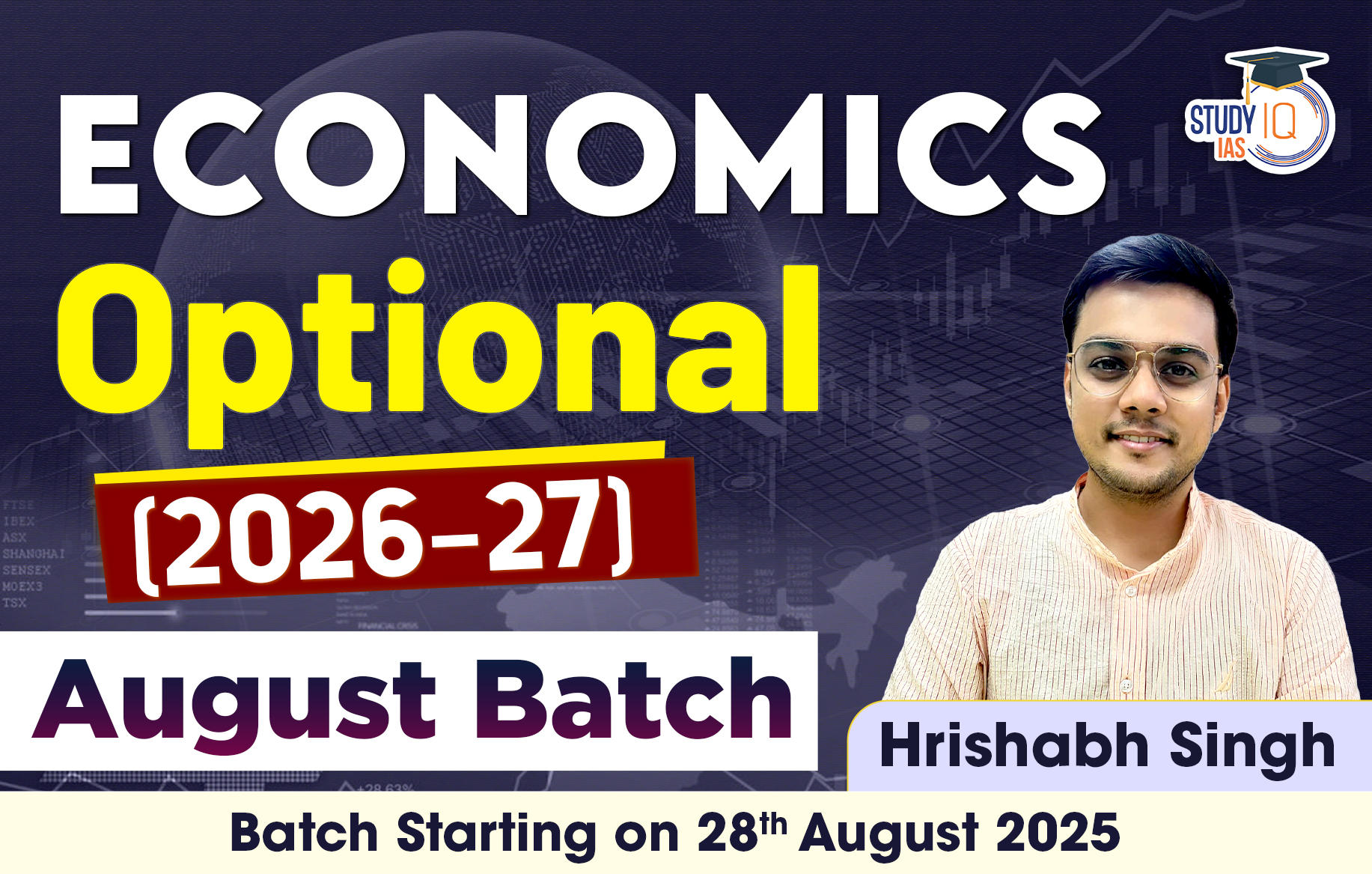 UPSC IAS (Mains) Economics Optional Live 2026-27 (Comprehensive) August Batch By Hrishabh Singh