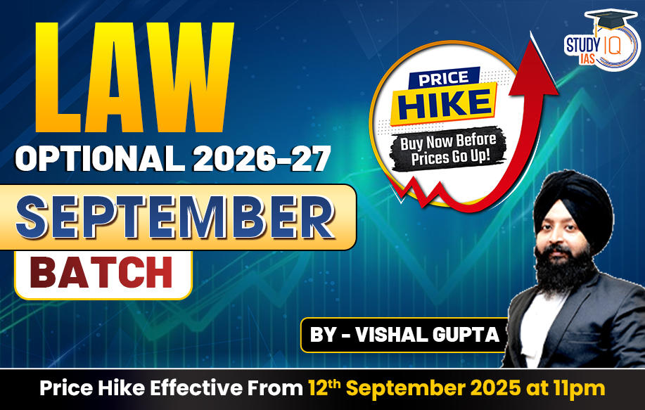 UPSC IAS (Mains) Law Optional Live 2026-27 September Batch By Vishal Gupta