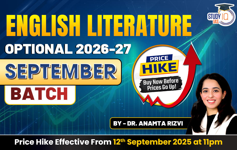 UPSC IAS (Mains) English Literature Optional Live 2026-27 (Comprehensive) September Batch By Dr. Anamta Rizvi