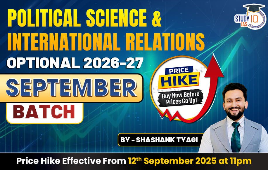 UPSC IAS (Mains) PSIR Optional Live 2026-27 (Comprehensive) September Batch By Shashank Tyagi