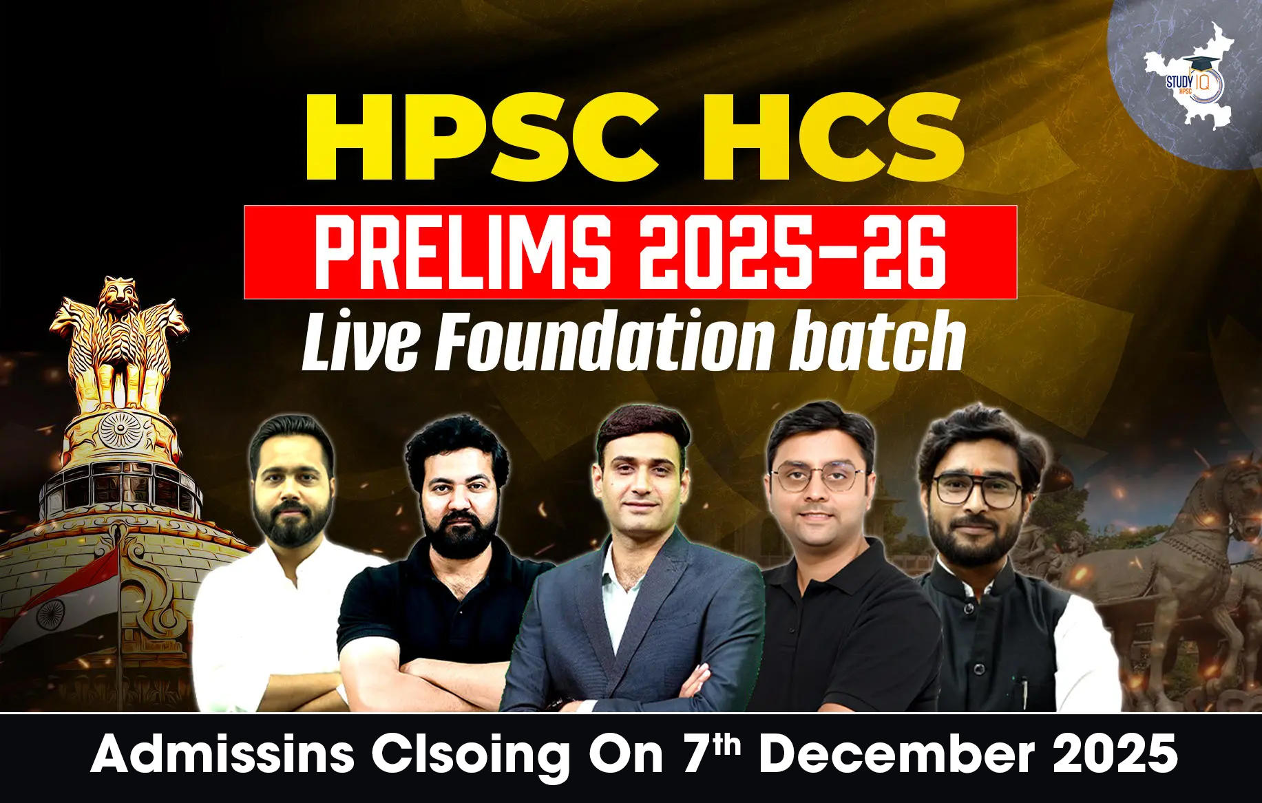HPSC HCS Prelims 2025-26 Live Course
