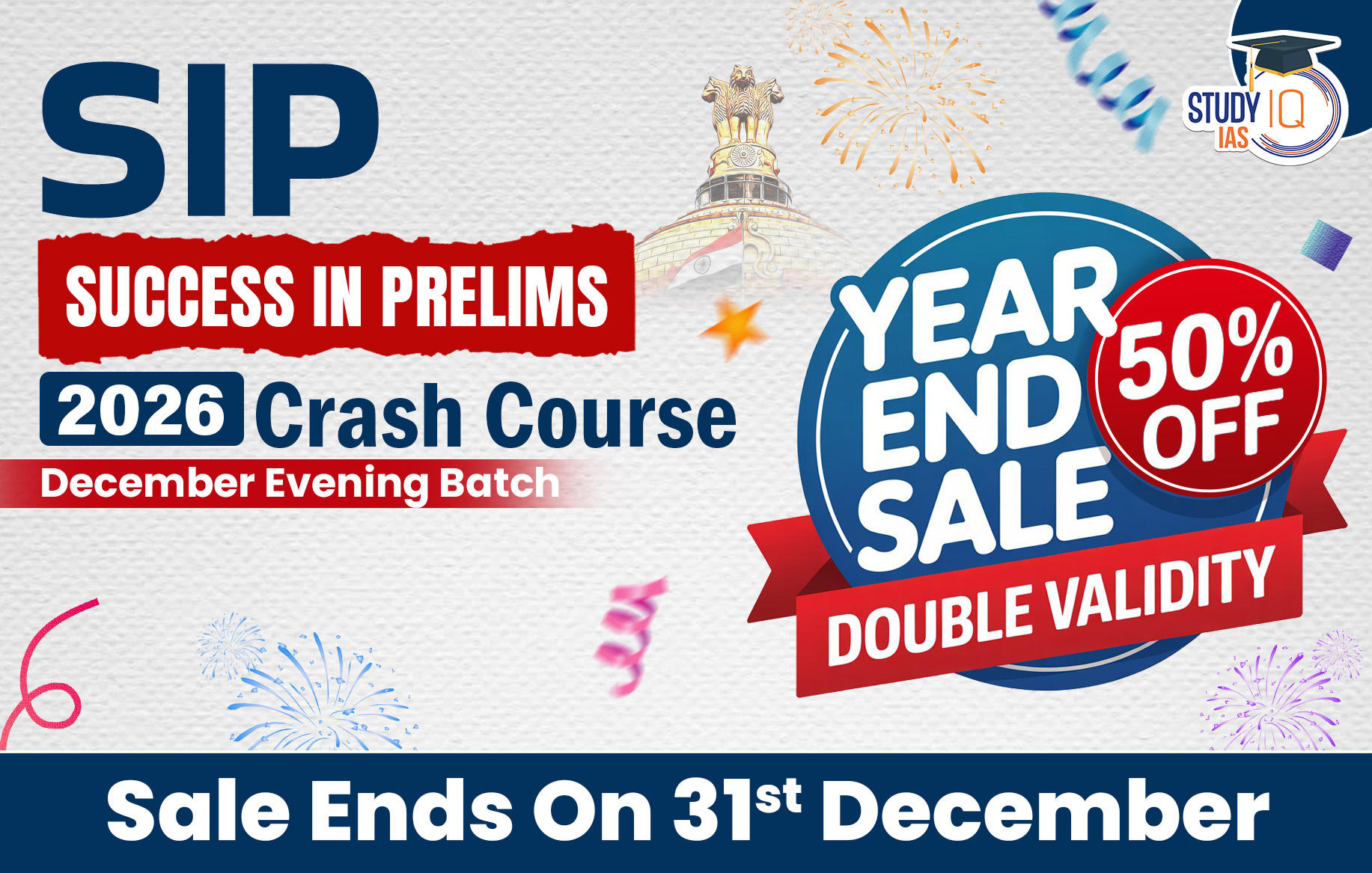 UPSC IAS Live SIP 2026 Crash Course December Batch