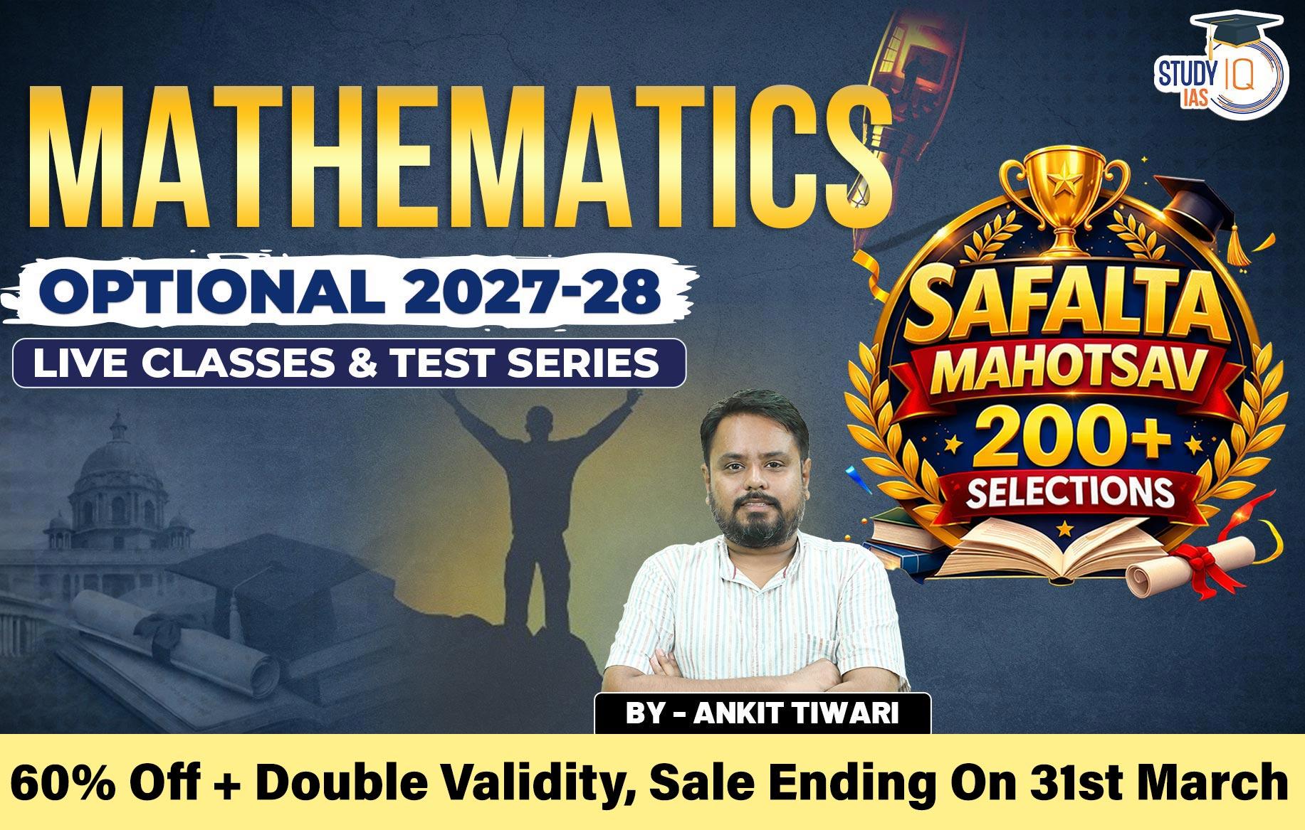 UPSC IAS (Mains) Mathematics Optional Live 2027-28 (Comprehensive ...