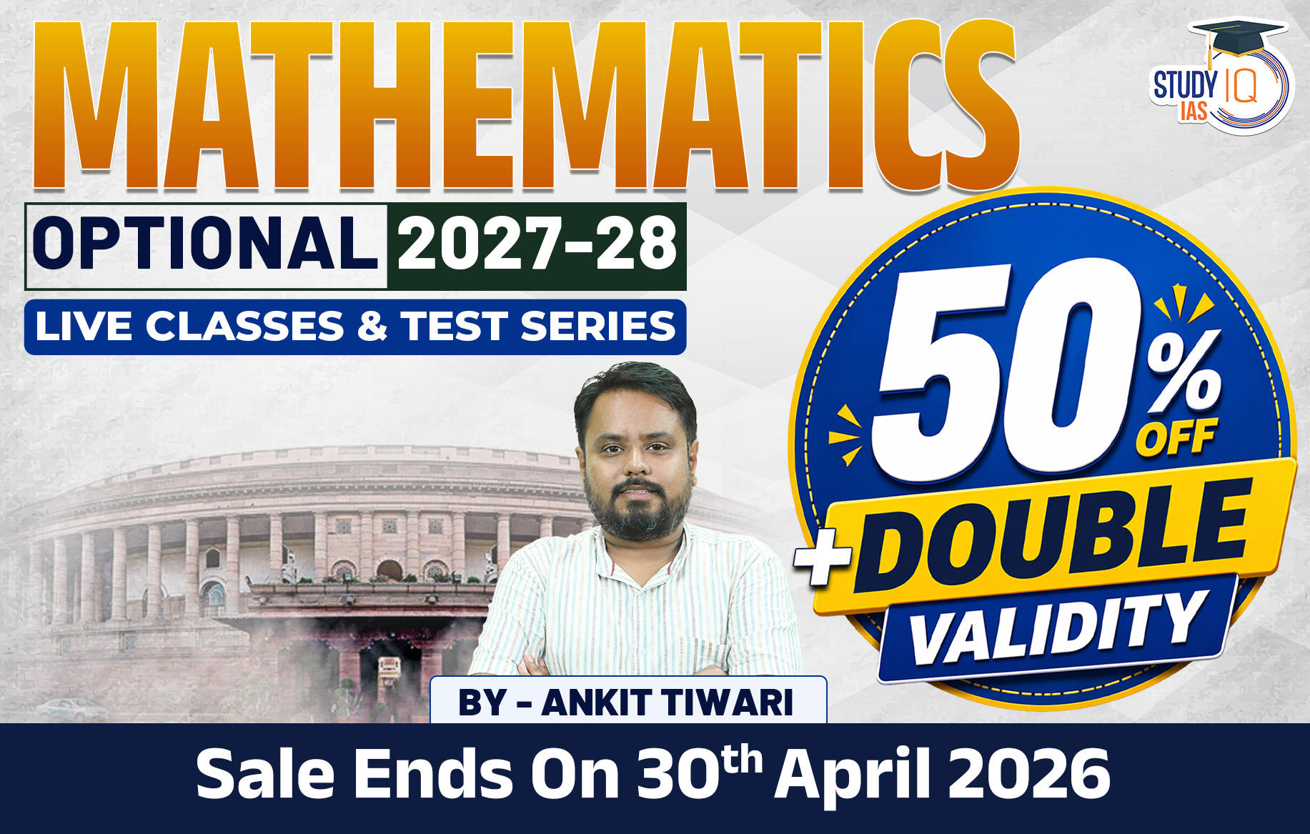 UPSC IAS (Mains) Mathematics Optional Live 2027-28 (Comprehensive ...